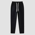 thumbnail image 4 of Linfrsh Big and Tall Sweatpants for Men Casual Pants for Men Baggy Straight Leg Athletic Jogger Pants with Pocket Black,L, 4 of 7