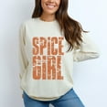 thumbnail image 5 of Spice Girl Block Distressed - Women's Garment Dyed Long Sleeve Graphic T-Shirt, 5 of 10