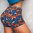 thumbnail image 4 of Balery Abstract Vintage Fox and Plants Printed Workout Shorts for Women Seamless Scrunch Short Gym Yoga Running Sport Active Exercise Fitness Shorts-XX-Large, 4 of 8