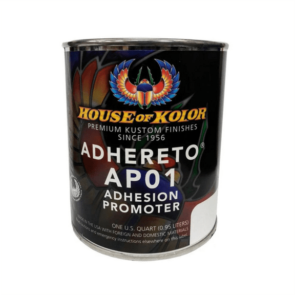 House Of Kolor ADHERETO AP01-Q01 Adhesion Promoter, 1 qt Can, Clear, Liquid