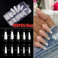 thumbnail image 4 of 100 piezas de uñas postizas, uñas acrílicas, puntas de cobertura completa, manicura de ataúd, bailarina, Gel UV, Kit de uñas acrílicas, herramienta falsa Zhivalor HMHZ191-2, 4 of 4