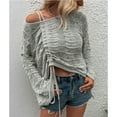 thumbnail image 1 of Suéter De Punto De Mujer, Tops De Punto De Moda Ahuecados Para Dama Para Citas Para El Trabajo, 1 of 8