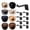 as show, variant on 8 Pack Adhesive Hat Hooks for Wall Strong Hold Cap Rack Organizer for Baseball Caps No Drill Storage for Closet Door Garage