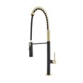 thumbnail image 4 of Chalet Single Handle, Pull-Down Kitchen Faucet in Brushed Gold and Black, 4 of 11