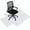 Clear, variant on Clear PVC Office Chair Mat Computer Desk Chair Mat for Carpet Floor w/Extended Lip 36"x48”