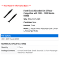 thumbnail image 2 of Front Shock Absorber Set 2 Piece - Compatible with 2001 - 2009 Mazda B2300 2002 2003 2004 2005 2006 2007 2008, 2 of 2
