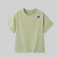thumbnail image 4 of ITSAME Boys Girls Athletic Shirts, Cotton Quick-Dry Letter Print Crewneck Tops Summer Sport T-Shirts Green Size 11-12, 4 of 4