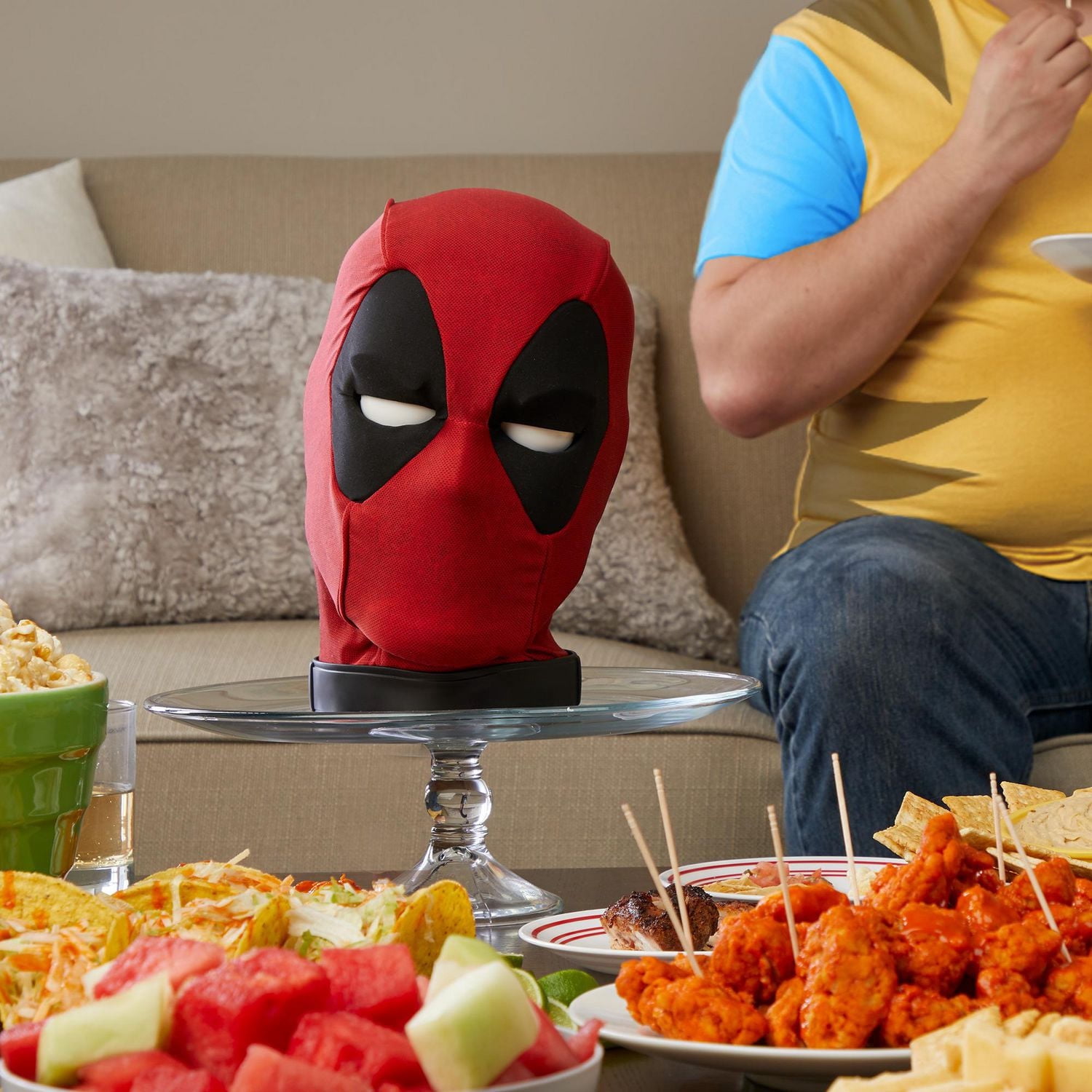 Marvel Legends, Tête de Deadpool interactive, bouge et parle, appli dédiée, pièce de collection pour adulte, 600+ sons et phrases en anglais