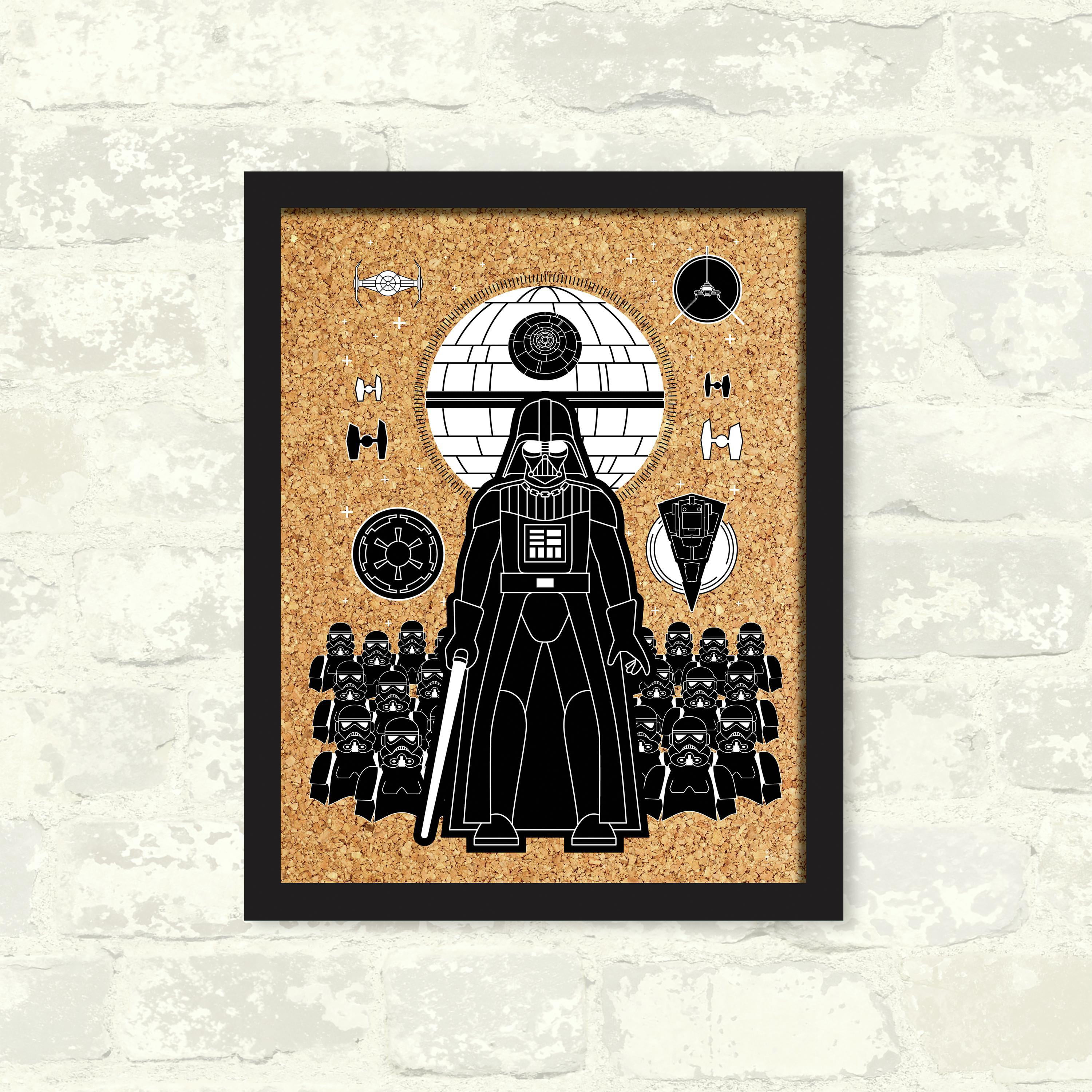 Details about   Star Wars Vader & Stormtroopers Poster FRAMED CORK PIN BOARD With Pins 