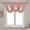 Pink, variant on Waterfall Valance Curtains for Window, Semi Sheer Valances Rod Pocket, Rod Pocket Swag Curtain with Tassles for Living Room, Kitchen 57" W x 37" L