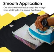PPD 10 Sheets 8.5x11” - Silicone Protective Paper for Heat Transfer with Iron or Heat Press - Reusable Non-Stick Sheets - PPD-102