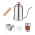 thumbnail image 3 of Juego de tetera Macarena con boquilla de cuello de cisne largo acero inoxidable para café vertido, 3 of 8
