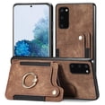 thumbnail image 2 of for Samsung Galaxy S20 FE 5G Phone Case Wallet with Card Holder,PU Leather Flip Folio Case,RFID Blocking Ring Holder Kickstand Wrist Strap Magnetic Protective Women Men Cover,Brown, 2 of 10