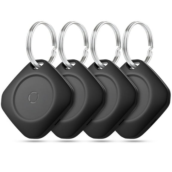 Air Tracker Tag - 4 Pack Bluetooth Smart Tag Finder, Works with Apple Find My, Replaceable Battery, Loud Ring, iOS Compatible, for Keys, Wallet, Luggage