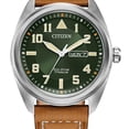 thumbnail image 2 of Reloj Citizen Avion Green Dial Day de Titanio para Hombre - BM8560-02X Citizen BM8560-02X, 2 of 2