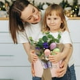 thumbnail image 3 of asddcavvf Easter Egg Hand Bouquet Set Decorative Centerpiece For Spring Home Festive Table Arrangements And Holiday Bundles with Flowers, 3 of 6