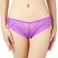 thumbnail image 3 of HUPOM No Show Panties For Women Seamless Womens Panties Briefs Leisure Tie Drop Waist Purple 2XL, 3 of 7