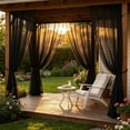 thumbnail image 5 of Outdoor Rod Pocket Curtains, 63x106 inch Fade Resistant Patio Drapes for Pergola Gazebo Porch Cabana, Waterproof Privacy Panel for Outside Garden Sunroom, 5 of 6