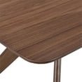 thumbnail image 5 of Bowery Hill Rubber Wood Standard Height Rectangle Dining Table in Walnut, 5 of 8