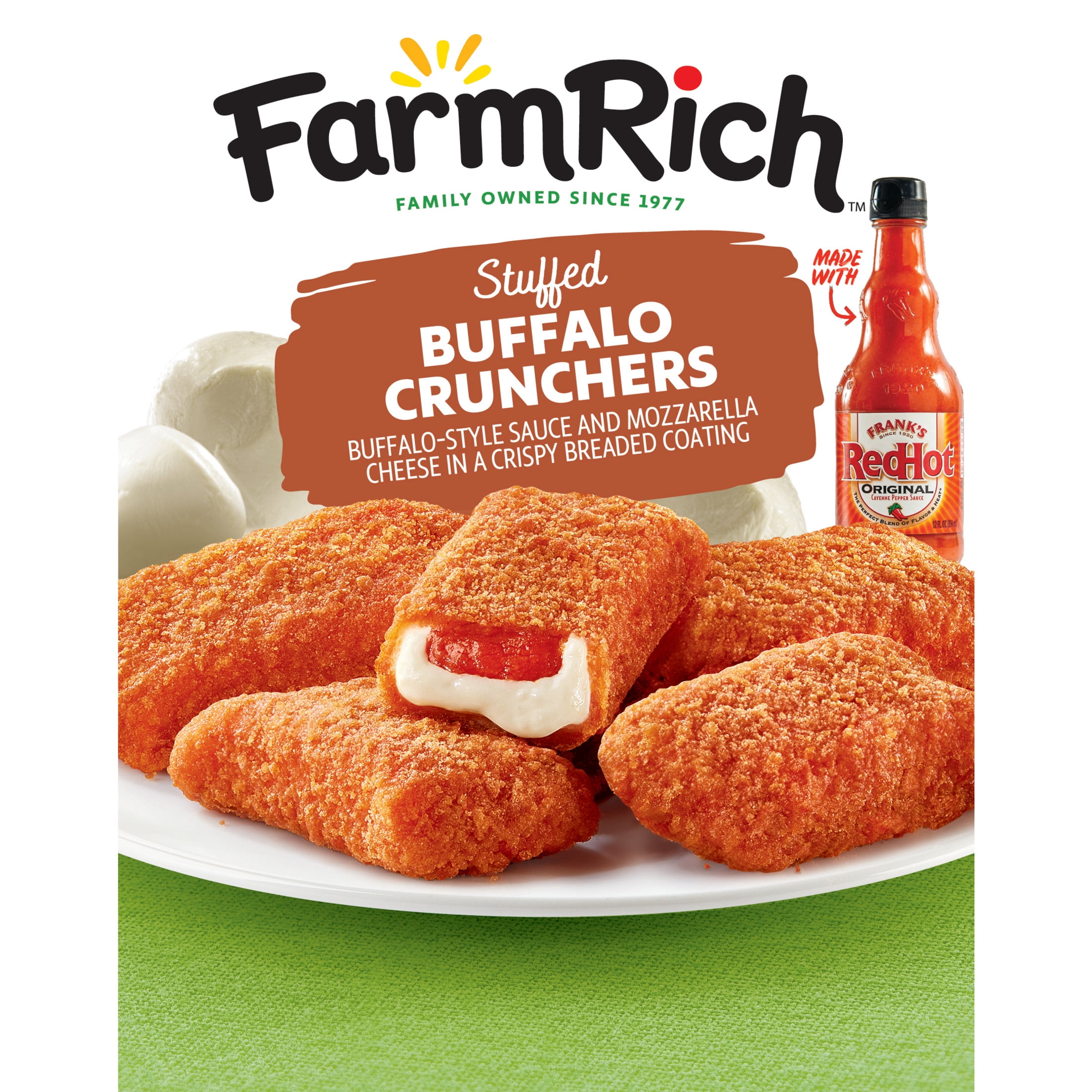 Farm Rich Stuffed Buffalo Cruncher, 18oz (Frozen Snacks and Appetizers)