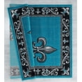 thumbnail image 2 of Designer Home Swan Area Rug 2050 11269 Lilium Turquoise Scrolls Curves 5' 3" x 7' 6" Rectangle, 2 of 2