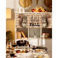 thumbnail image 3 of Valances for Windows Fall Thanksgiving Rod Pocket Cafe Window Treatments Valance Curtains for Kitchen Bathroom Laundry Basement Windows 42"x12", 3 of 6