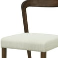 thumbnail image 5 of Christopher Knight Home Contemporary Dining Chairs, Open Back Design with Beige Cushions, Walnut, Set of 2, 5 of 11