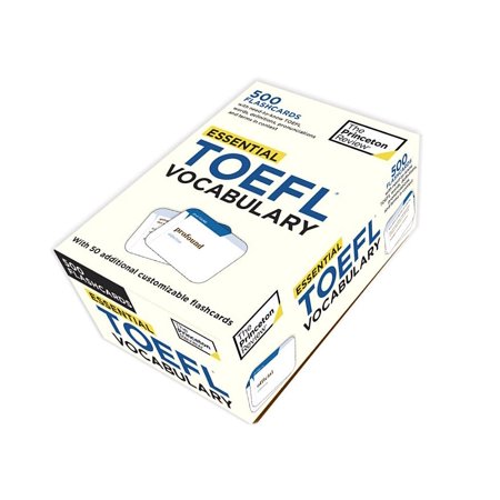 Essential TOEFL Vocabulary (flashcards) : 500 Flashcards with Need-to-Know TOEFL Words, Definitions, Pronunciations, and Terms in Context