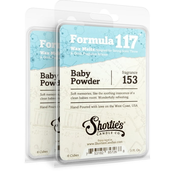 Baby Powder Wax Melts Multi Pack - Highly Scented   Natural Oils - Shortie's Candle Company