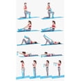 thumbnail image 2 of Natural Latex Elastic Exercise Bands, Dd Yoga Physical Therapy Fitness Stretch Muscle Training No Resistance Bands (Blue&Green), 2 of 4