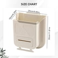 thumbnail image 3 of Trash Garbage Bag Folding Hanging Kitchen Waste Trash Can Foldable Hanging Trash Can Multifunctional Waste Storage Box Large Capacity for Cabinet Kitchen Bathroom Use Waste Bag,Kitchen Trash Bag,Plas, 3 of 4