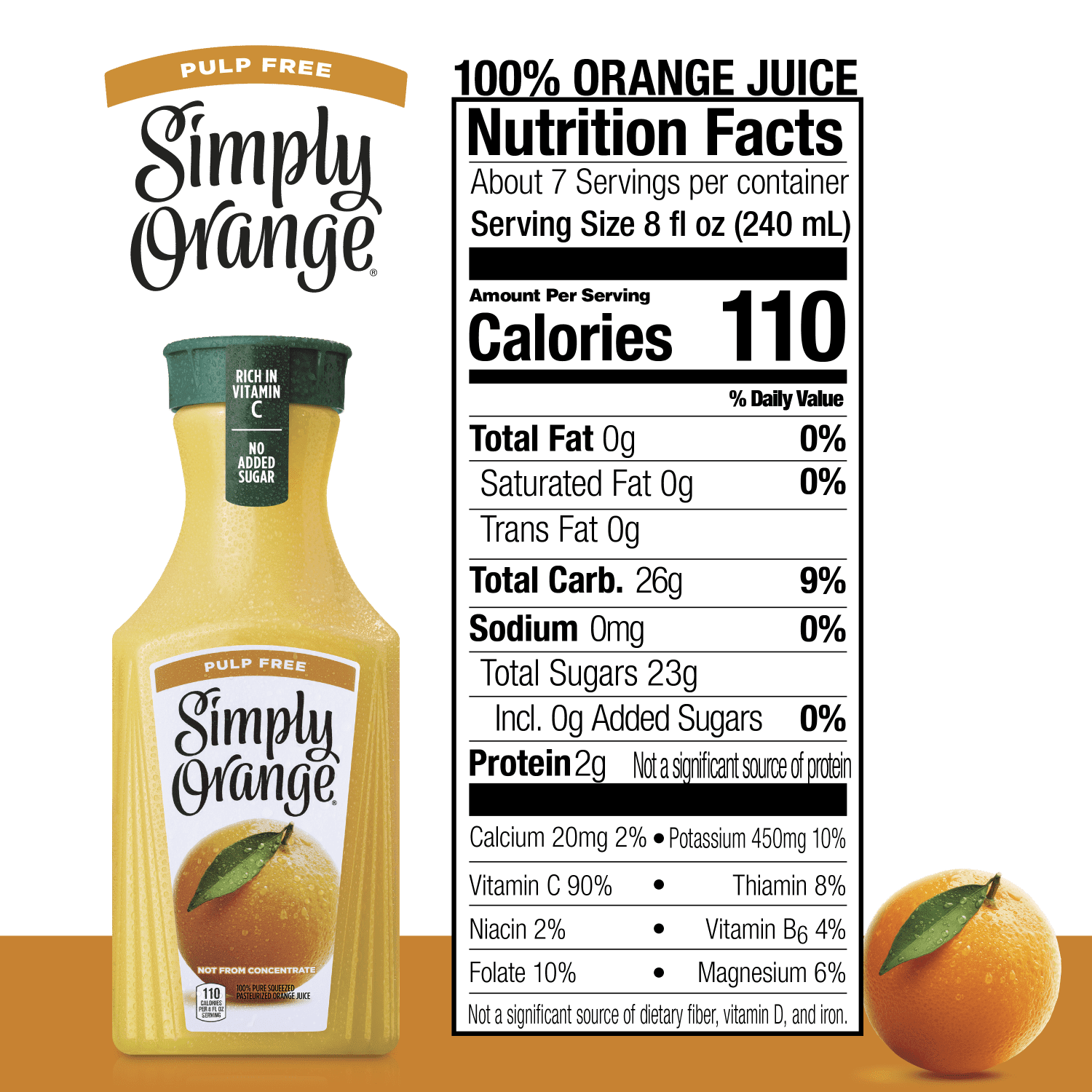 Orange Juice Nutrition Facts Sodium