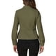 thumbnail image 3 of Chaquetas de mezclilla para mujer INSPIRE CHIC con cuello alzado, mangas largas, chaquetas de jean cortas, verde, talla S, 3 of 6