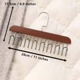 thumbnail image 4 of EKEFE 2 Pcs Tie Rack Bra Hanger Belt Hanger (Dark Brown), 4 of 4