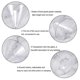 thumbnail image 3 of Plastic Martini Glasses, Clear Wine Glasses Reusable Party Cups Dessert Cups For Cocktail Champagne, 3 of 5
