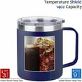 thumbnail image 4 of 14 oz Coffee Mug, Vacuum Insulated Camping Mug with Lid, Double Wall Stainless Steel Travel Tumbler Cup, Thermal Coffee Mug, 4 of 9