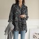 thumbnail image 4 of Camisa irregular holgada de manga larga informal para mujer, camisa de lino y algodón de Color sólido, Top de solapa/camisa Pompotops FGAJ21374, 4 of 9