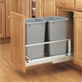 thumbnail image 2 of Rev-A-Shelf 5349-1527DM-217 Double 27 Quart Pullout Cabinet Trash Cans, 2 of 6