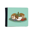 thumbnail image 1 of Strawberry Chocolate Ice  Ball Flip Bifold Faux Leather Wallet  Multi-Function Card Purse, 1 of 4