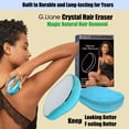 thumbnail image 6 of G.Liane Crystal Hair Eraser,Upgraded Painless Crystal Hair Remover,More Effective Crystal Hair Removal Device and Skin Exfoliation,Easy Body Epilator Depilator for Women and Men(Aqua), 6 of 9
