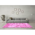 thumbnail image 3 of Ahgly Company Indoor Square Abstract Pink Modern Area Rugs, 6' Square, 3 of 4