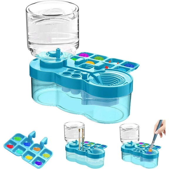 2025 Upgraded Paint Brush Cleaner Tool,Brush Rinser Cup Painting Running Water Circulation Art Supplies for Acrylic,Watercolor and Water Based Creative Gift for Adult Artist Beginners Kids