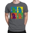 thumbnail image 2 of Officially Licensed Van Holten Pickles Vibrant Cartoon Pickle Characters Men's T-shirt, 2 of 3