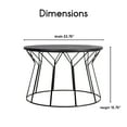 thumbnail image 2 of Elle Decor Fleur Coffee Table in Noir Black, 2 of 5