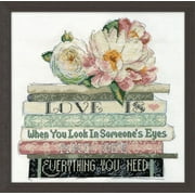 Janlynn 10 x 10 Love Is Counted Cross Stitch Kit