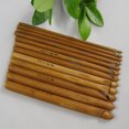 thumbnail image 4 of Farfi 12Pcs/Set 3-10mm Bamboo Handle Crochet Hooks Scarf Sweater Knitting Needles, 4 of 10