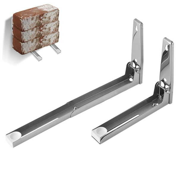 Soporte para Horno Microondas de Cocina de Acero inoxidable, Estante Plegable Para Montaje en Pared