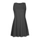 thumbnail image 2 of Vestido de Verano de Manga Corta para las Mujeres Mini Cuello Redondo Sólido, Moda Casual Poliéster de Fiesta, 2 of 4