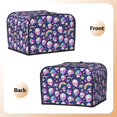 thumbnail image 2 of KLL Skull mushroom rainbow space Print 4 Slice Toaster Dust Covers Kitchen Small Appliance Cover with 2 Pockets,Can hold Jam Spreader Knife & Toaster Tongs (12.4 x 10.6 x 8.2), 2 of 6