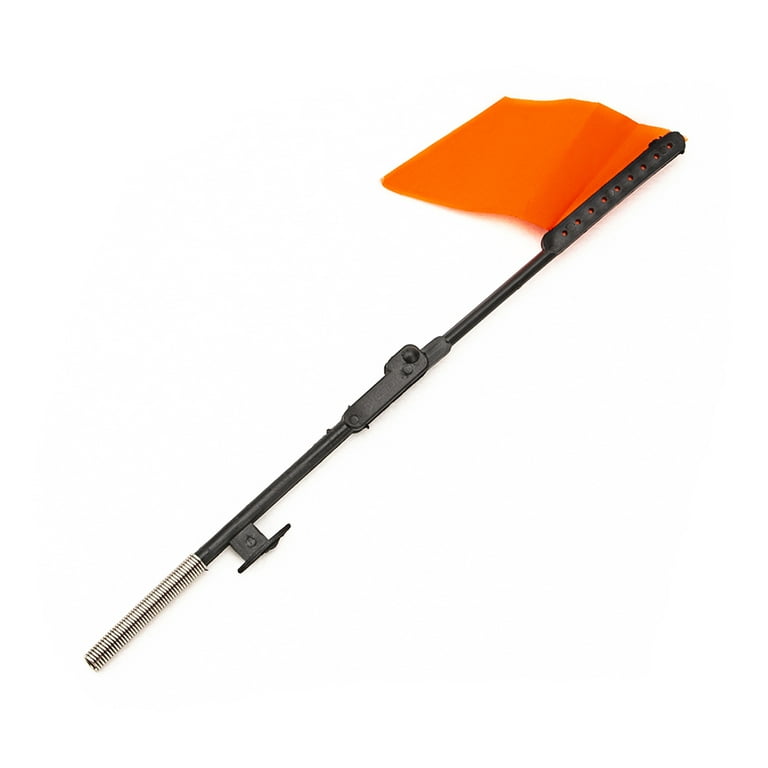 SANWOOD Portable Durable Ice Fishing Rod Tip-up Compact Orange Flag Tackle  Accessory 